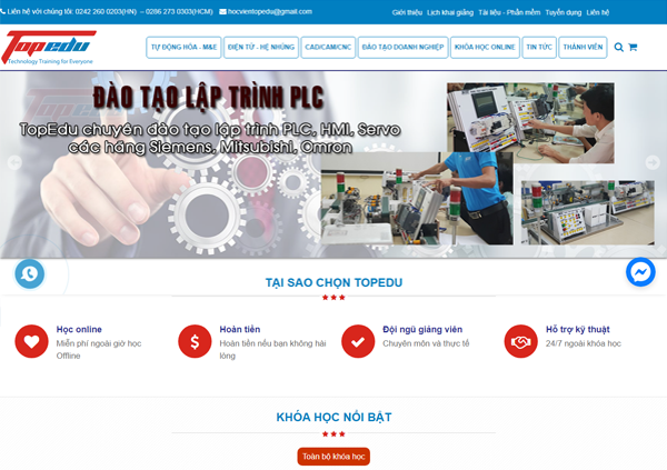 Dự án thiết kế Website TopEdu