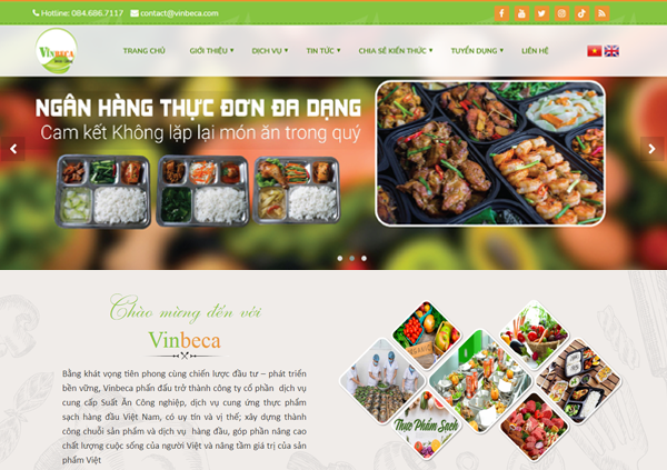 Dự án thiết kế Website Vinbeca