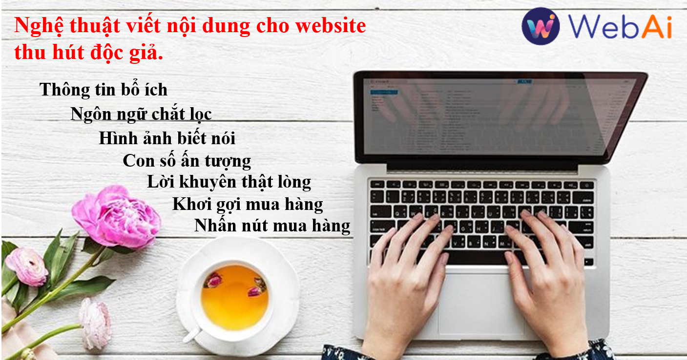 Nghệ thuật viết nội dung cho website thu hút độc giả